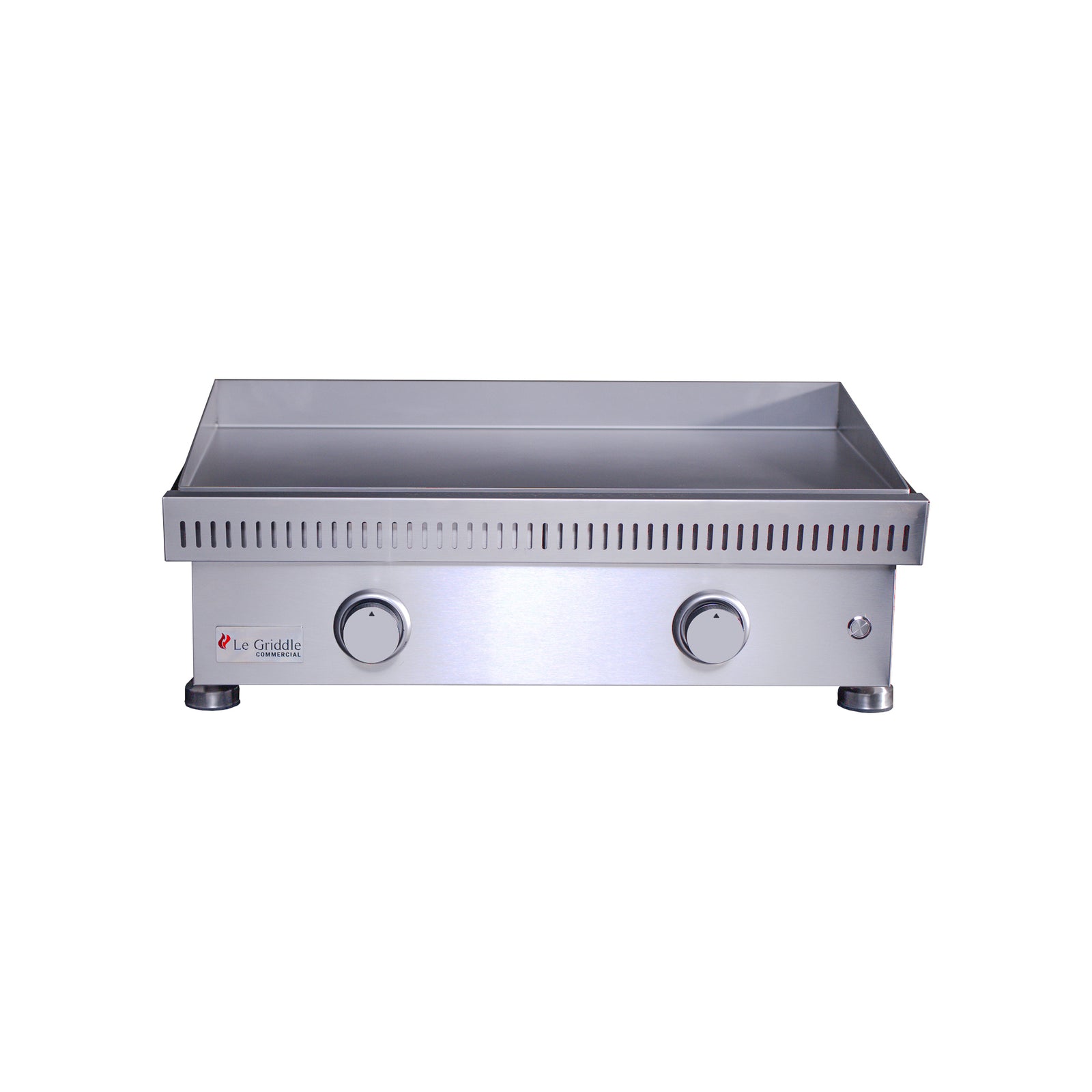 Le Griddle 30" Stainless Steel Commercial Series 75 2-Burner Gas Griddle - 3mm Plate