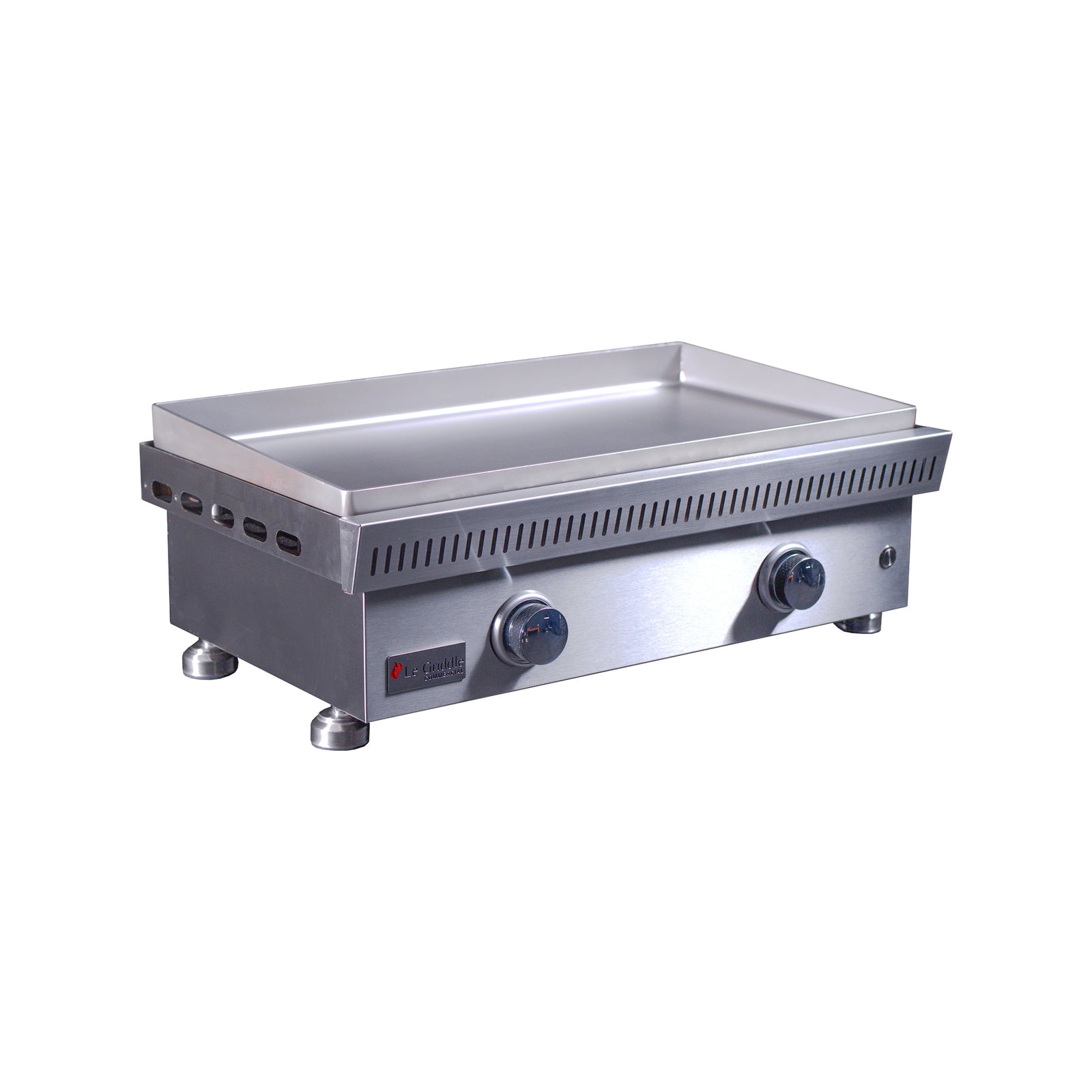 Le Griddle 30" Stainless Steel Commercial Series 75 2-Burner Gas Griddle - 6mm Plate
