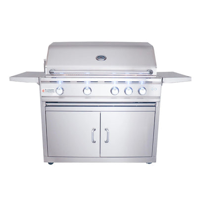 RCS Grill Cutlass Pro RON38A 38" Stainless Steel Built-In Gas Grill with Blue LED Light