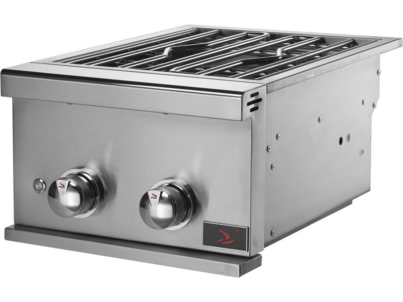 Whistler Stainless Steel Built-In Gas Power Burner with Lid - CBAPB.500