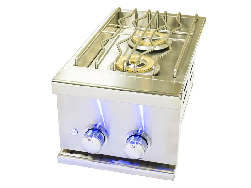 Whistler Stainless Steel Built-In Gas Prime Double Side Burner with Lid