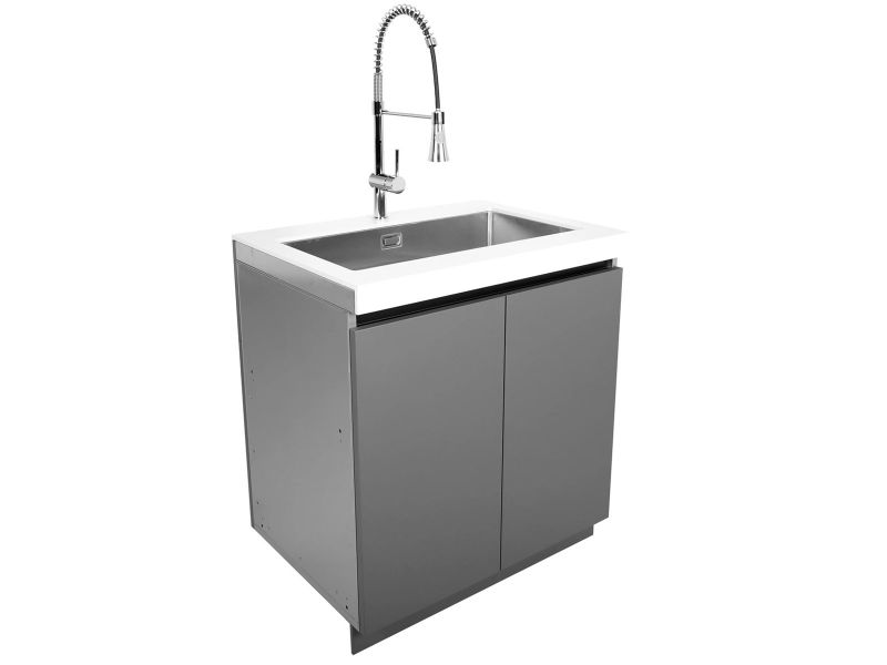 Whistler 31" Stainless Steel Cabinet with Faucet & Cutting Board