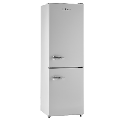 iio Kitchen RM1 White 11 cu. ft. Retro Frost Free Refrigerator with Bottom Freezer