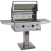 Solaire SOL-AGBQ-27GIR-BDP 27" Stainless Steel Infrared Gas Grill on Bolt Down Post