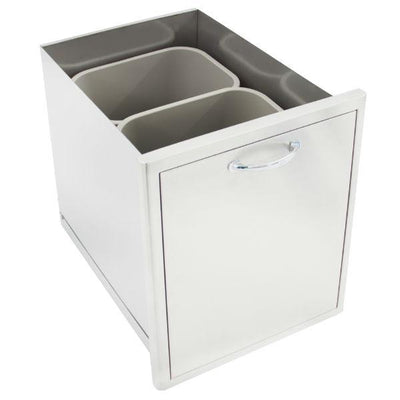 Blaze 26" Stainless Steel Double Roll-Out Trash or Recycle Drawer BLZ-TREC-DRW