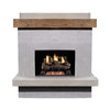 AFD 060-CG-N-XX-XXC Brooklyn Smooth Concrete Grey Vented Fireplace