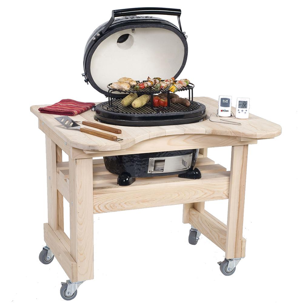 Primo Oval JR 200 Ceramic Charcoal Grill