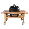 Primo PGCXLH Oval XL 400 28" Black Ceramic Charcoal Grill