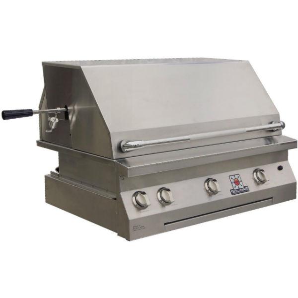 Solaire SOL-AGBQ-36IR 36" Stainless Steel Built-In Infrared Gas Grill w/ Rotisserie