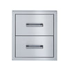 Broilmaster BSAW2022D 20" Built-in Stainless Steel Double Drawer