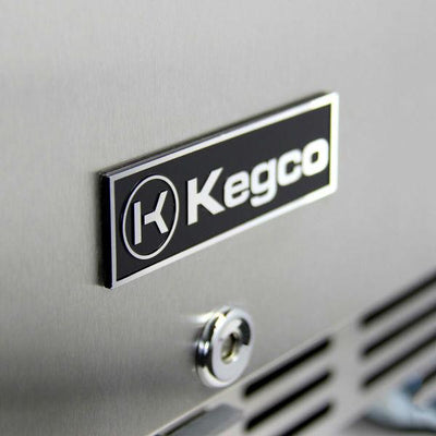 Kegco HK38BSU-2 24" Stainless Steel 2-Faucet Undercounter Kegerator w/ Draw Kit