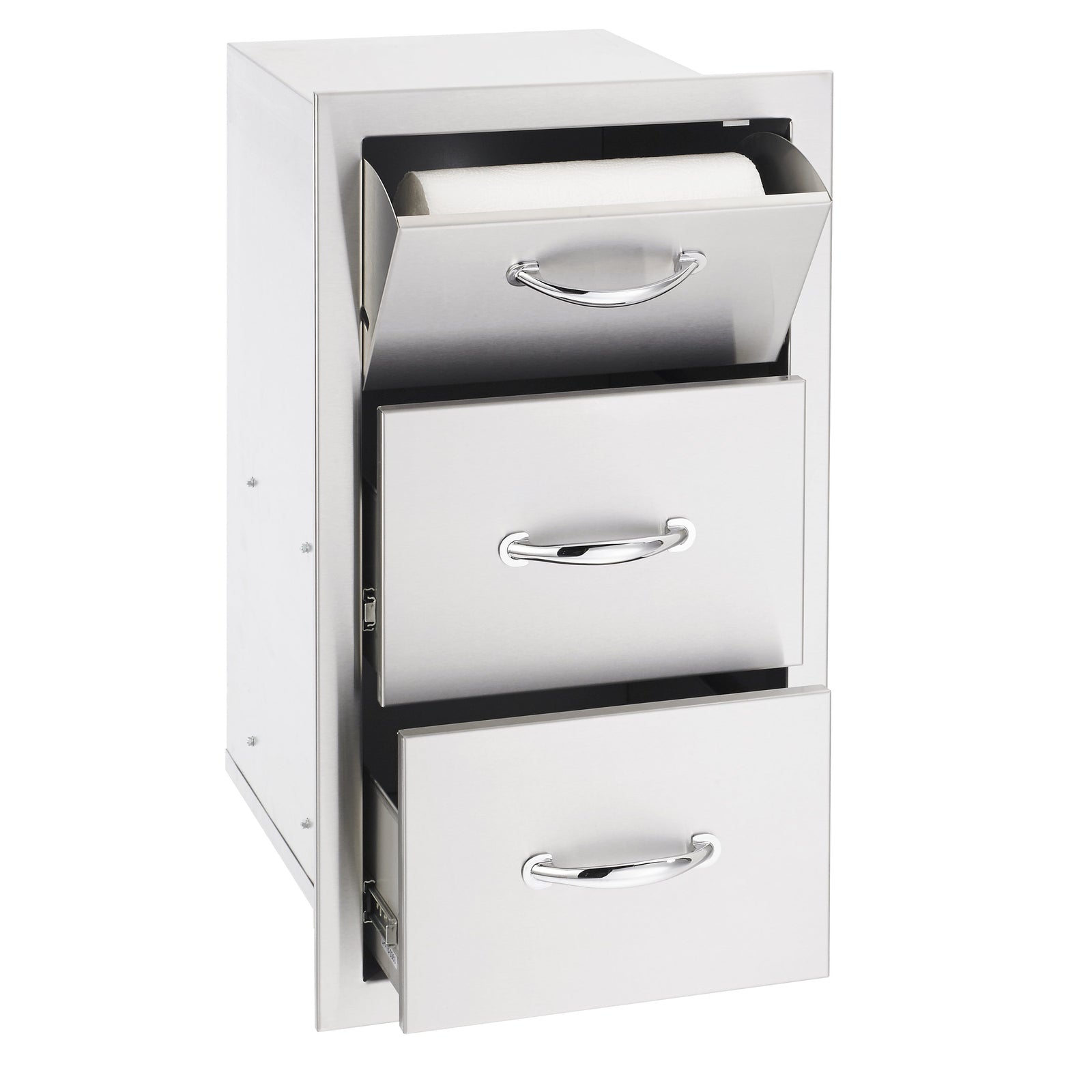 Summerset Towel/ 2-Drawer Combo in Stainless Steel