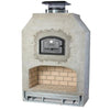 Copy of Round Grove Fiesta Mini 54" Fireplace and Brick Pizza Oven Combo