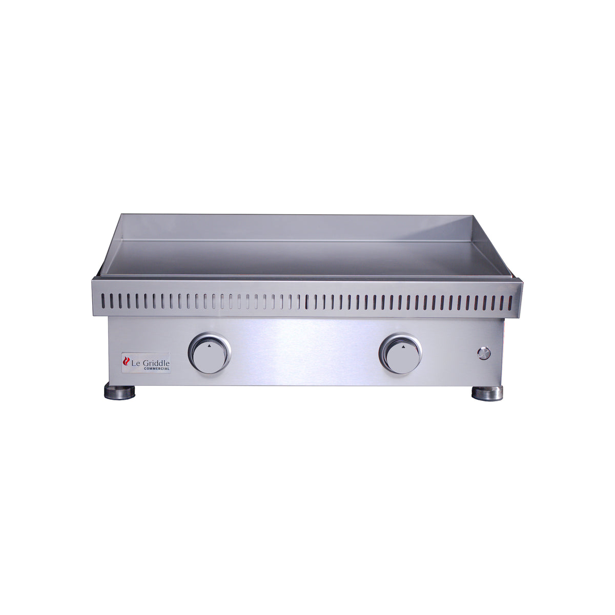 Le Griddle 30" Stainless Steel Commercial Series 75 2-Burner Gas Griddle - 3mm Plate