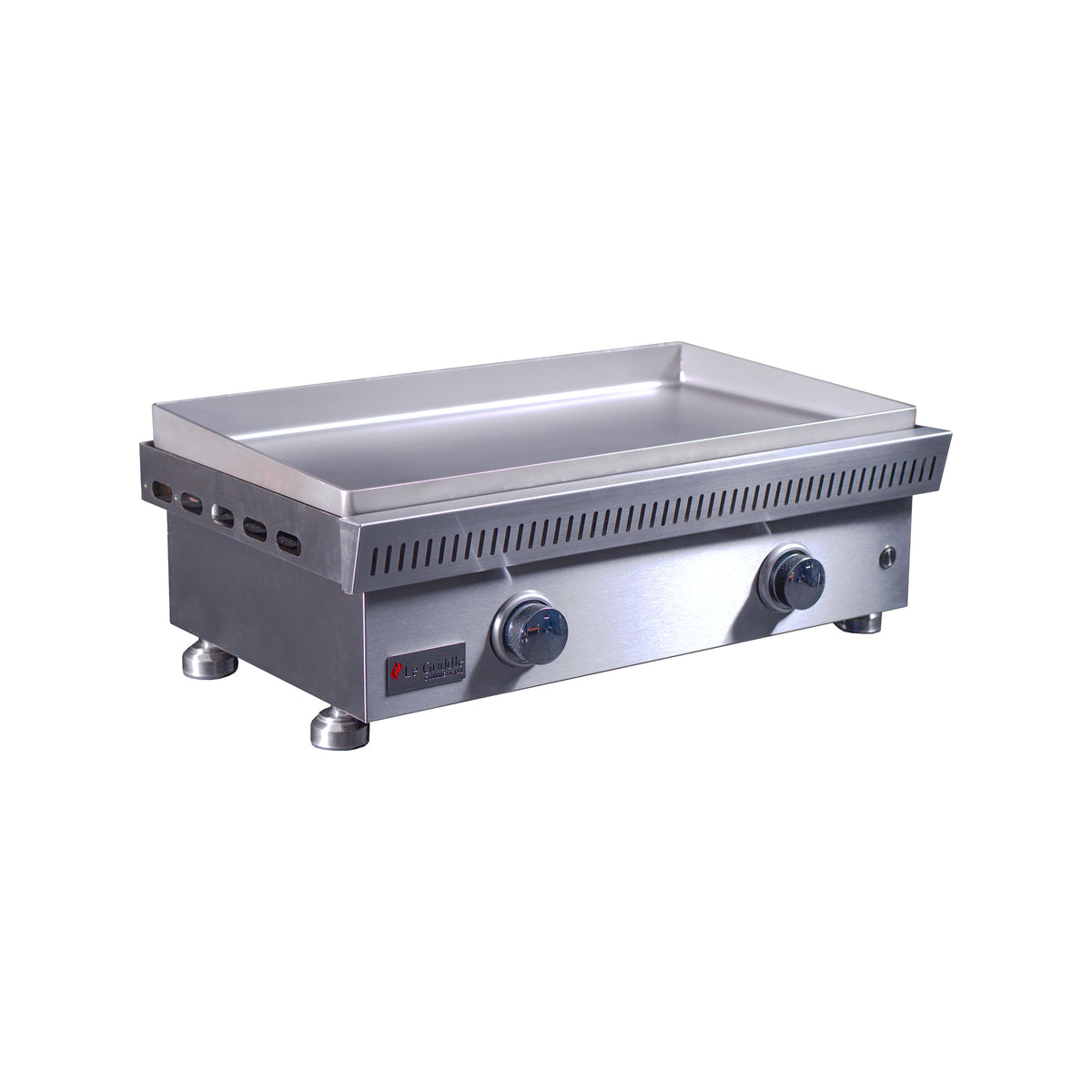 Le Griddle 30" Stainless Steel Commercial Series 75 2-Burner Gas Griddle - 6mm Plate