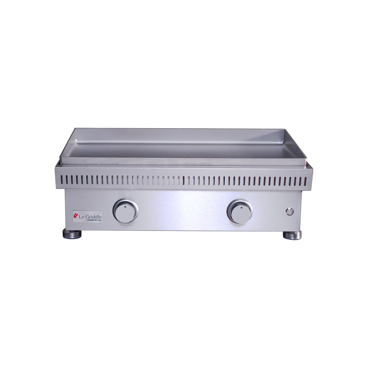 Le Griddle 30" Stainless Steel Commercial Series 75 2-Burner Gas Griddle - 6mm Plate