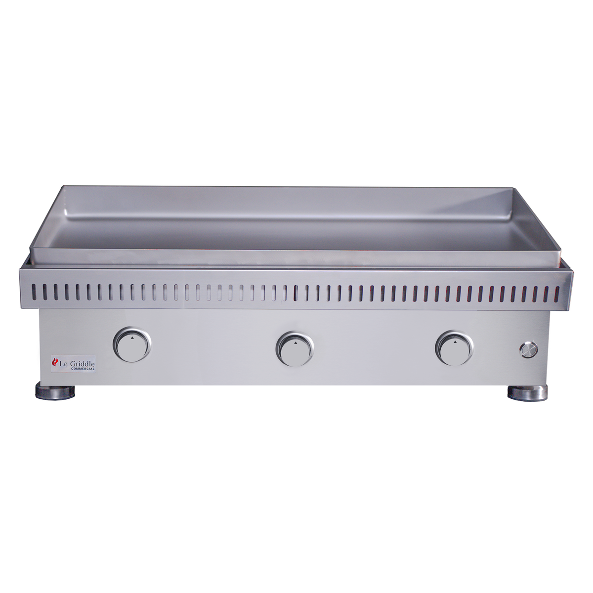 Le Griddle 41" Stainless Steel Commercial Series 105 41-Inch 3-Burner Gas Griddle - 6mm Plate