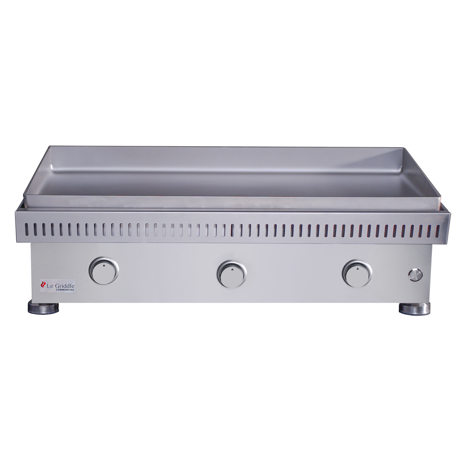 Le Griddle 41" Stainless Steel Commercial Series 105 41-Inch 3-Burner Gas Griddle - 6mm Plate