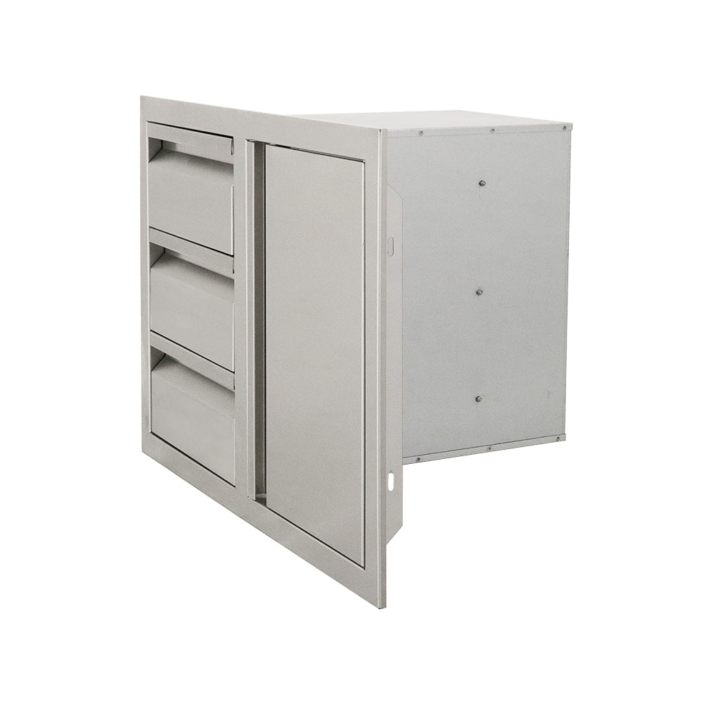 RCS 33" VDC2SCR Valiant Triple Drawer & Door Combo with Soft Close - Right Hinge