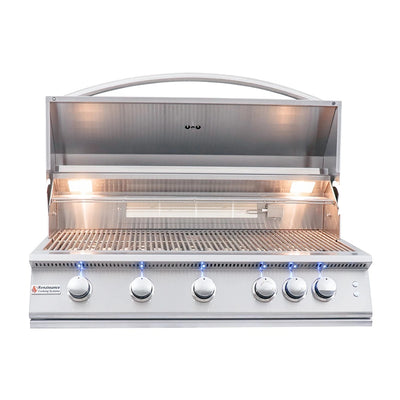 RCS Grill Premier RJC40AL  40" Stainless Steel Built-In Gas Grill w/ LED Lights