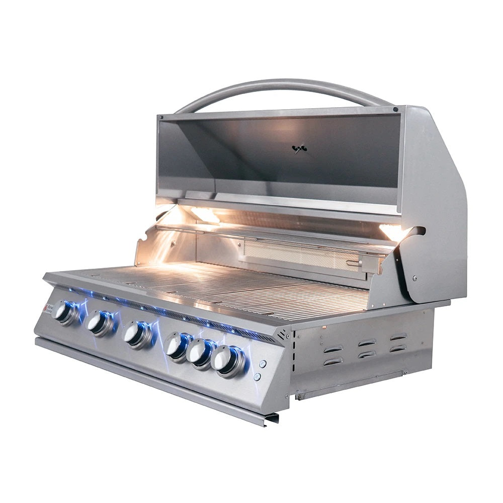 RCS Grill Premier RJC40AL  40" Stainless Steel Built-In Gas Grill w/ LED Lights