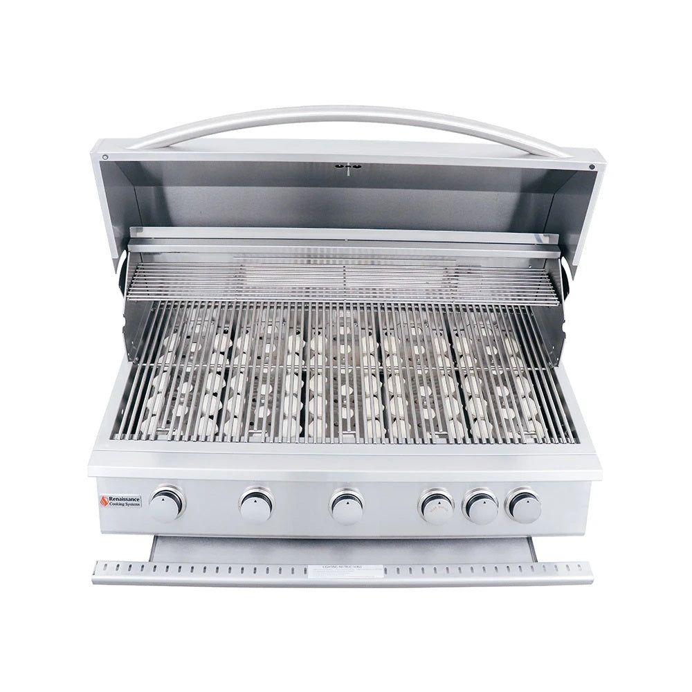 RCS Grill Premier RJC40A 40" Stainless Steel Built-In Gas Grill w/ Rear Burner