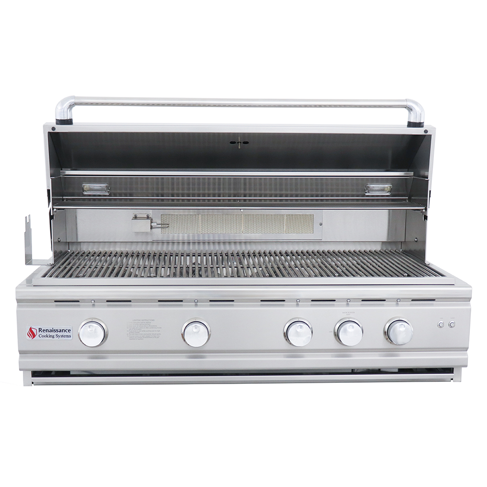 RCS Grill Cutlass Pro RON42B 42" Stainless Steel Built-In Gas Grill w/ Blue LED Light