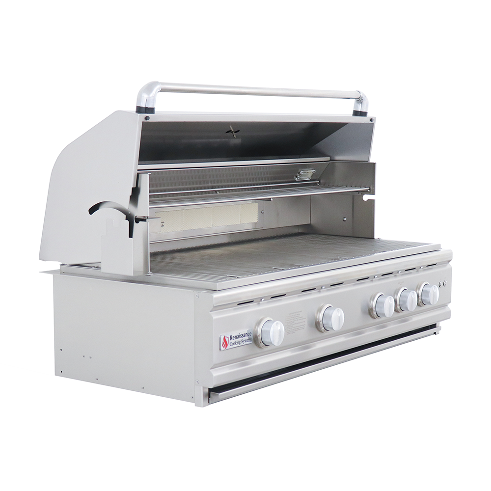RCS Grill Cutlass Pro RON42B 42" Stainless Steel Built-In Gas Grill w/ Blue LED Light