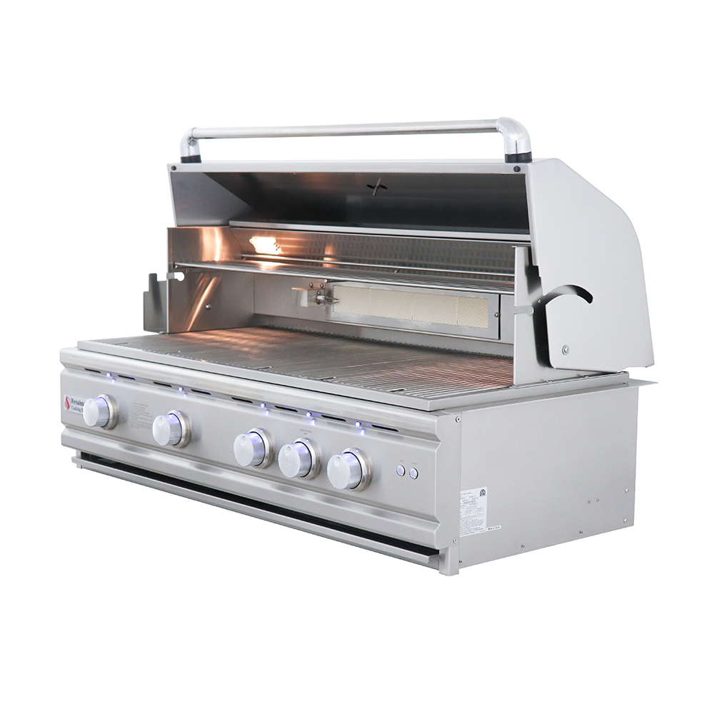 RCS Grill Cutlass Pro RON42B 42" Stainless Steel Built-In Gas Grill w/ Blue LED Light