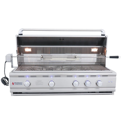RCS Grill Cutlass Pro RON42A 42" Stainless Steel Built-In Gas Grill w/ Blue LED Light