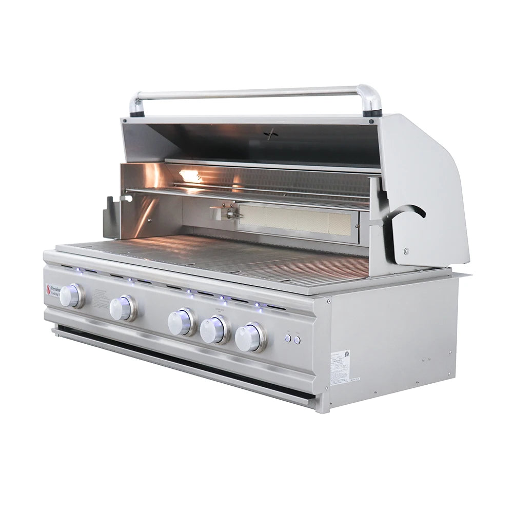 RCS Grill Cutlass Pro RON42A 42" Stainless Steel Built-In Gas Grill w/ Blue LED Light