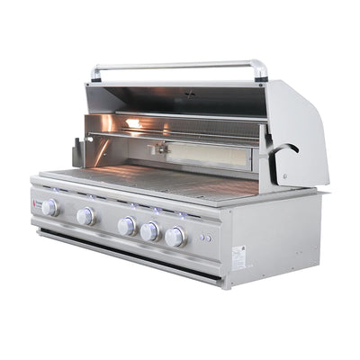 RCS Grill Cutlass Pro RON42A 42" Stainless Steel Built-In Gas Grill w/ Blue LED Light