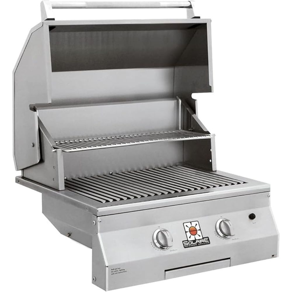 Solaire IRBQ 27" Stainless Stee Deluxe Built-In InfraVection Grill, No Rotisserie