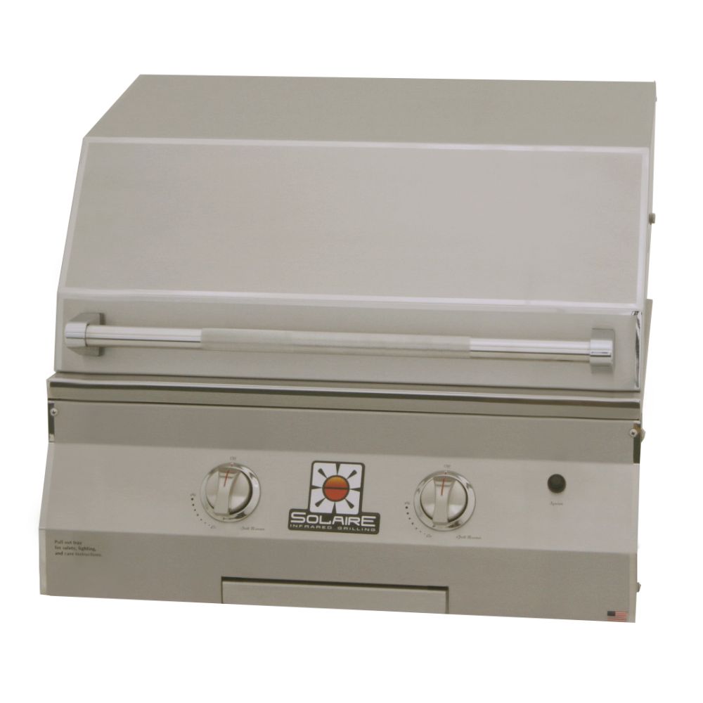 Solaire IRBQ 27XL Stainless Steel Built-In Deluxe Infrared Grill, No Rotisserie