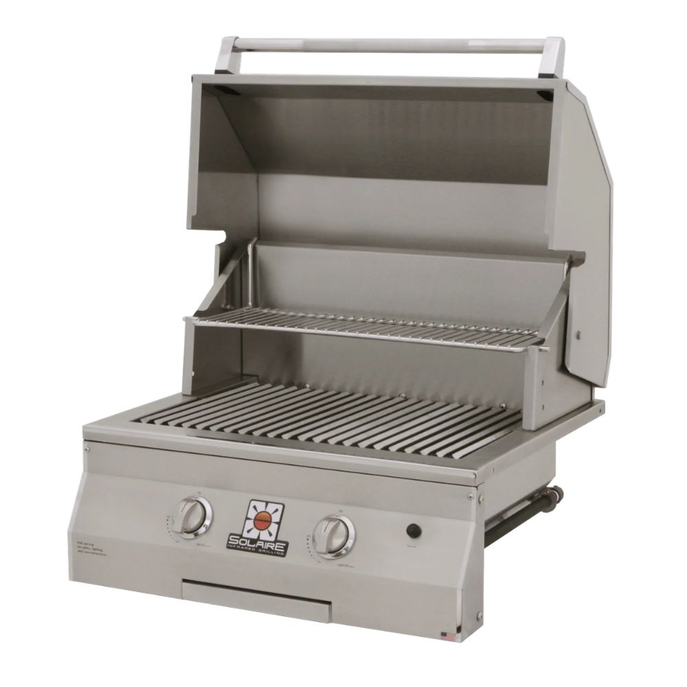 Solaire IRBQ 27XL Stainless Steel Built-In Deluxe Infrared Grill, No Rotisserie