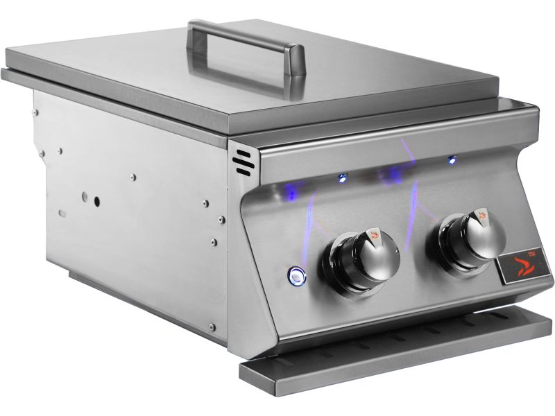 Whistler Stainless Steel Built-In Gas Power Burner with Lid - CBAPB