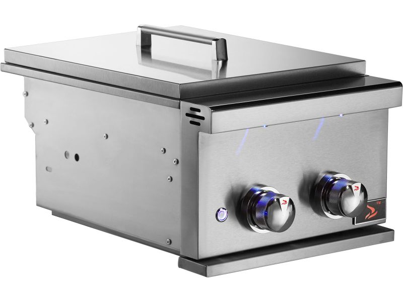 Whistler Stainless Steel Built-In Gas Power Burner with Lid - CBAPB.500