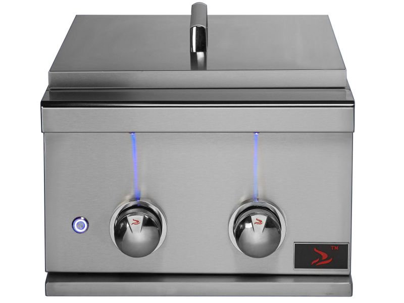 Whistler Stainless Steel Built-In Gas Power Burner with Lid - CBAPB.500