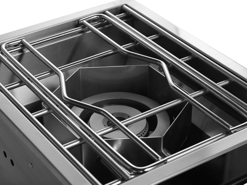 Whistler Stainless Steel Built-In Gas Power Burner with Lid - CBAPB