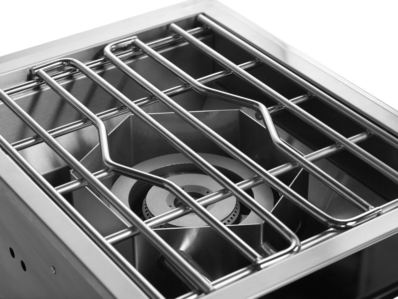 Whistler Stainless Steel Built-In Gas Power Burner with Lid - CBAPB