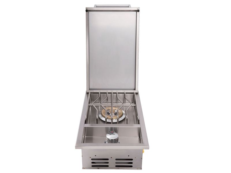 Whistler Stainless Steel Built-In Drop-In Gas Single Side Burner with Lid