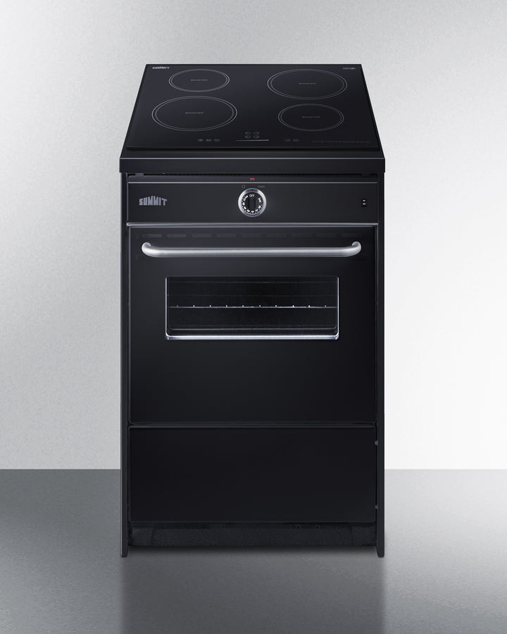 Summit 24" Black Wide Induction Range