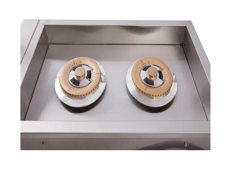 Whistler Stainless Steel Built-In Gas Prime Double Side Burner with Lid