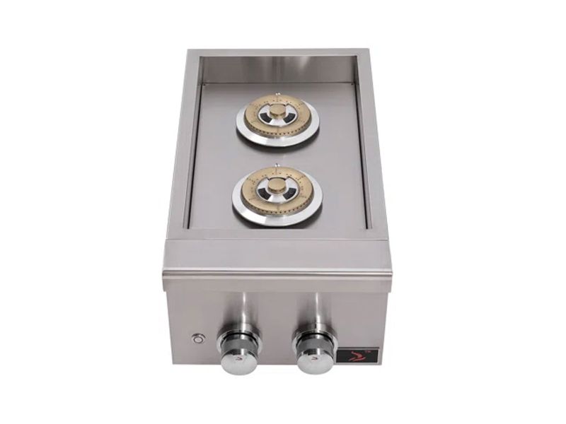 Whistler Stainless Steel Built-In Gas Prime Double Side Burner with Lid