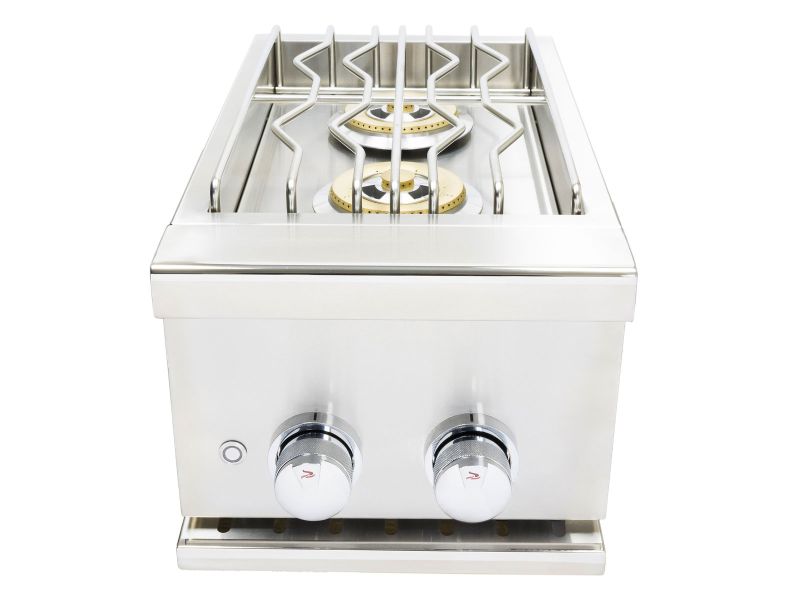 Whistler Stainless Steel Built-In Gas Prime Double Side Burner with Lid