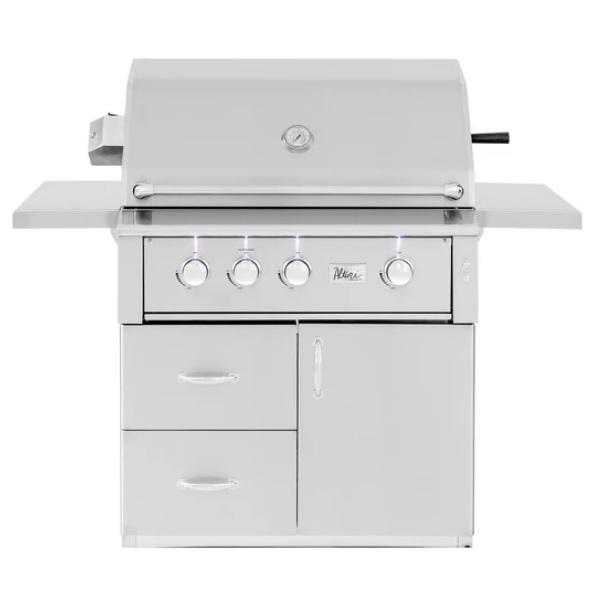 Summerset Alturi ALT36T 36&quot; Stainless Steel 3 Burner Freestanding Gas Grill w/ Rotisserie