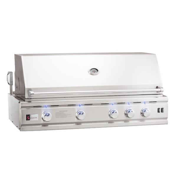 Summerset TRLD44A 44" Stainless Steel 4 Burner Built-In Gas Grill w/ Rotisserie