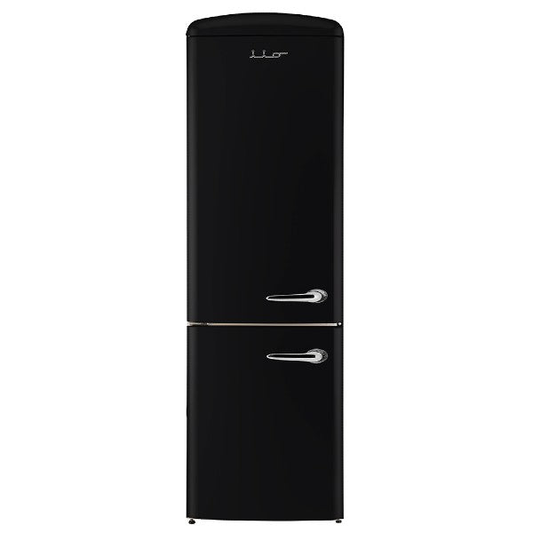 iio Kitchen RR1 Black 12 Cu. Ft. Retro Refrigerator with Bottom Freezer