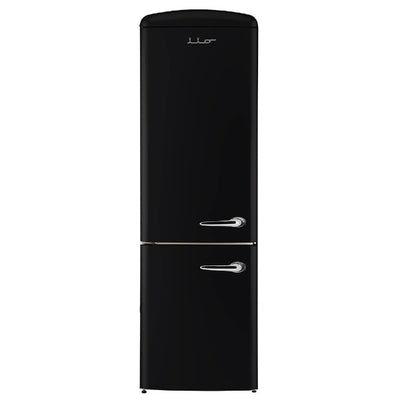 iio Kitchen RR1 Black 12 Cu. Ft. Retro Refrigerator with Bottom Freezer
