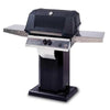 MHP WNK4 Gas Grill with Stainless Side Shelves on Aluminum Column